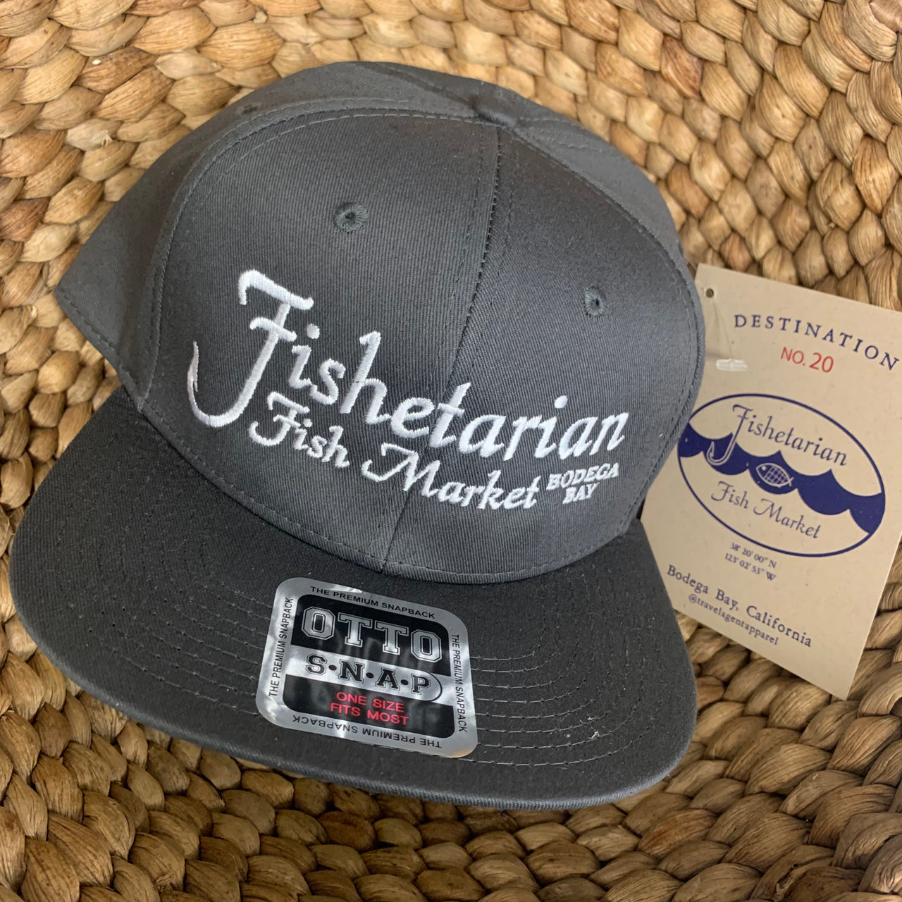 Grey Fishetarian Logo Hat – Fishetarian Fish Market