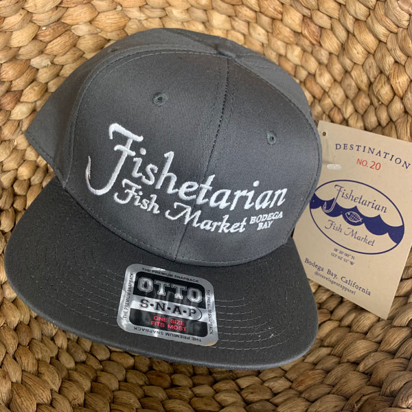 Grey Fishetarian Logo Hat