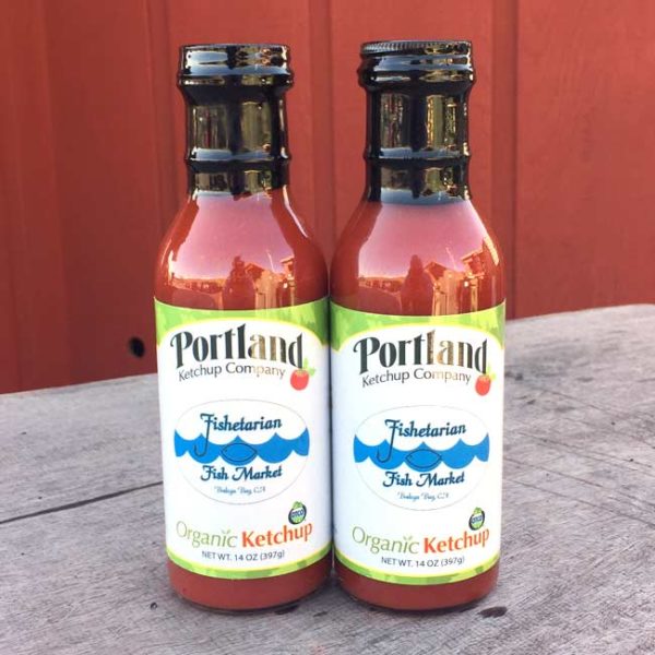 Organic, all natural Portland Ketchup Fishetarian Label